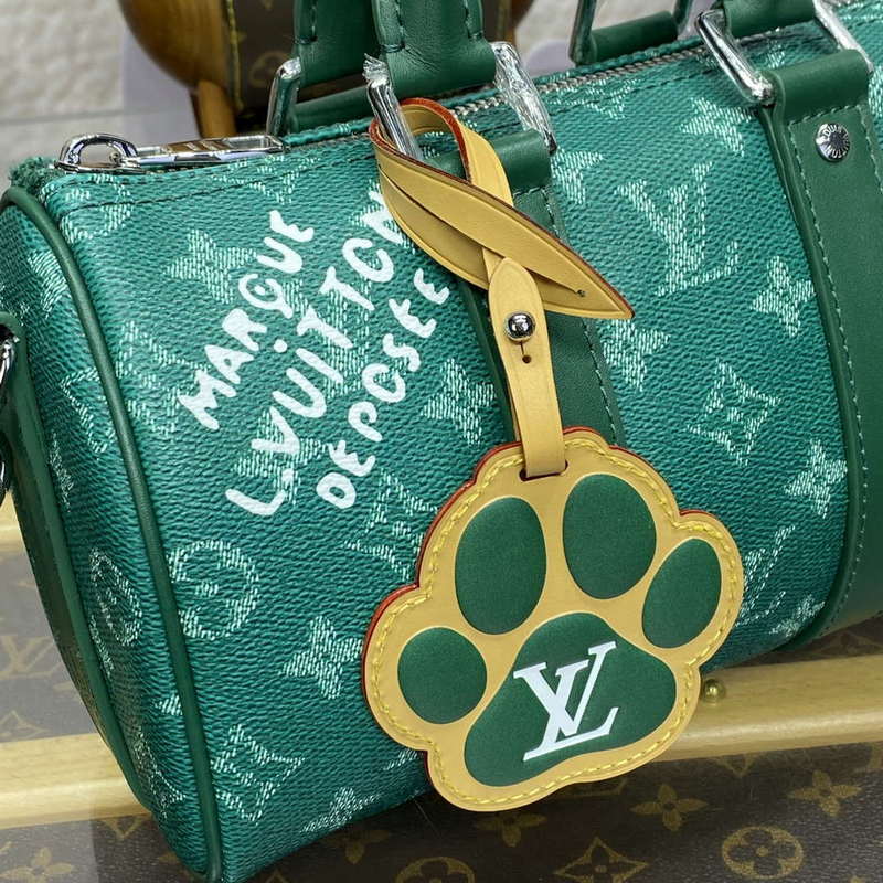 LV M12684 Louis Vuitton Keepall Bandouliere 25 City Bag Green