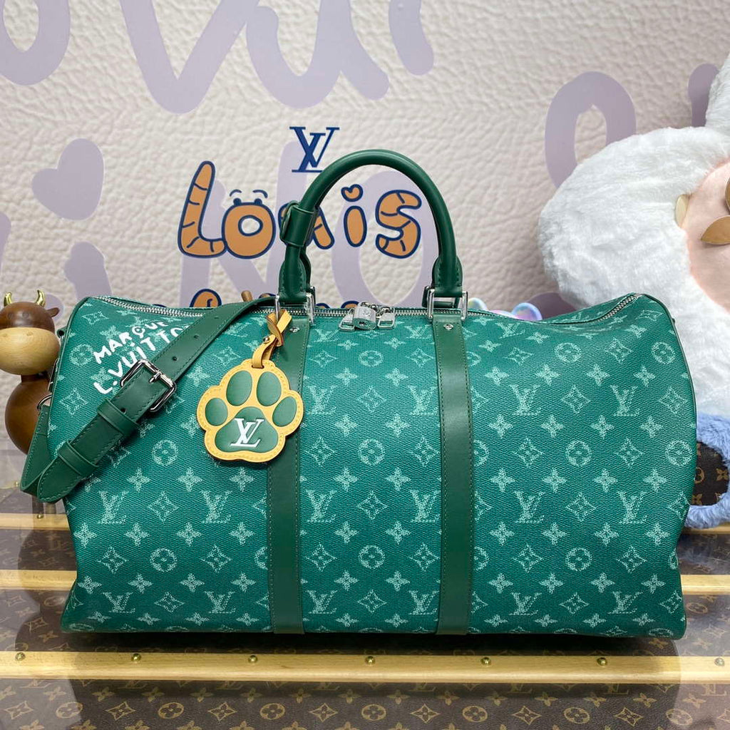 LV M12687 Louis Vuitton Keepall Bandouliere 50 City Bag Green