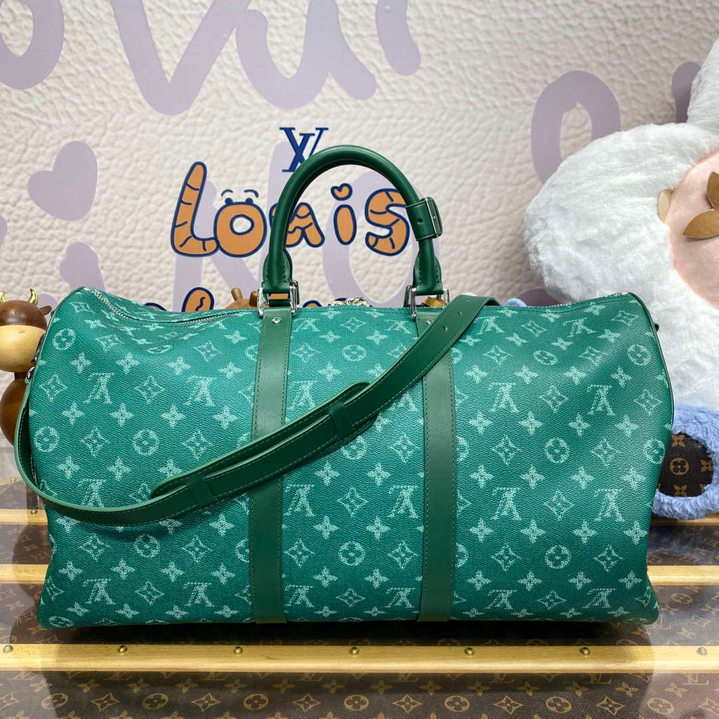 LV M12687 Louis Vuitton Keepall Bandouliere 50 City Bag Green
