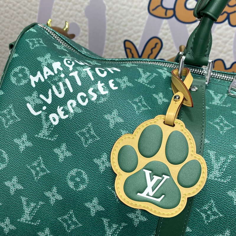 LV M12687 Louis Vuitton Keepall Bandouliere 50 City Bag Green