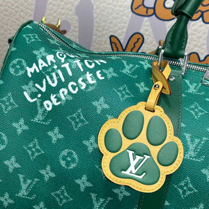 LV M12687 Louis Vuitton Keepall Bandouliere 50 City Bag Green - Default Title - View 5