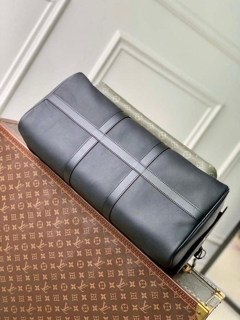 LV M12690 Louis Vuitton Keepall Bandouliere 50 Bag Khaki/Black