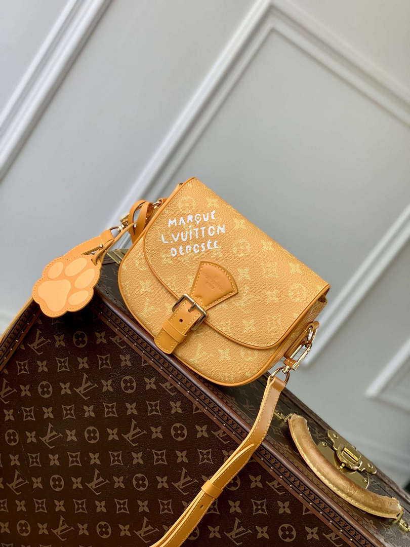 LV M12694 Louis Vuitton Montsouris Messenger Bag Yellow