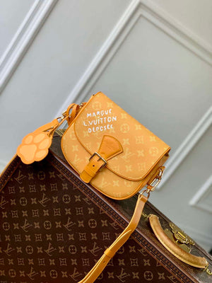 LV M12694 Louis Vuitton Montsouris Messenger Bag Yellow - Default Title - View 1