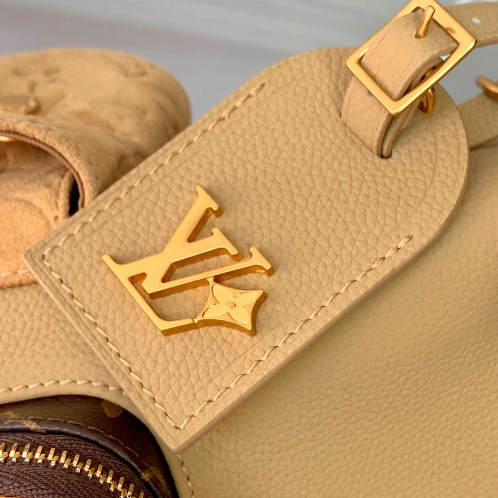LV M12697 Louis Vuitton Hobo Cargo Bag Beige