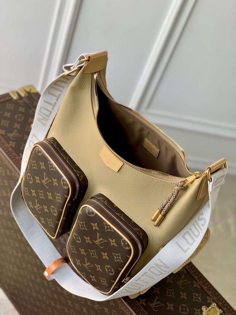 LV M12697 Louis Vuitton Hobo Cargo Bag Beige - Default Title - View 9