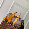 LV M12733 Louis Vuitton Keepall Bandouliere 25 Bag Safran Yellow - Default Title - View 1