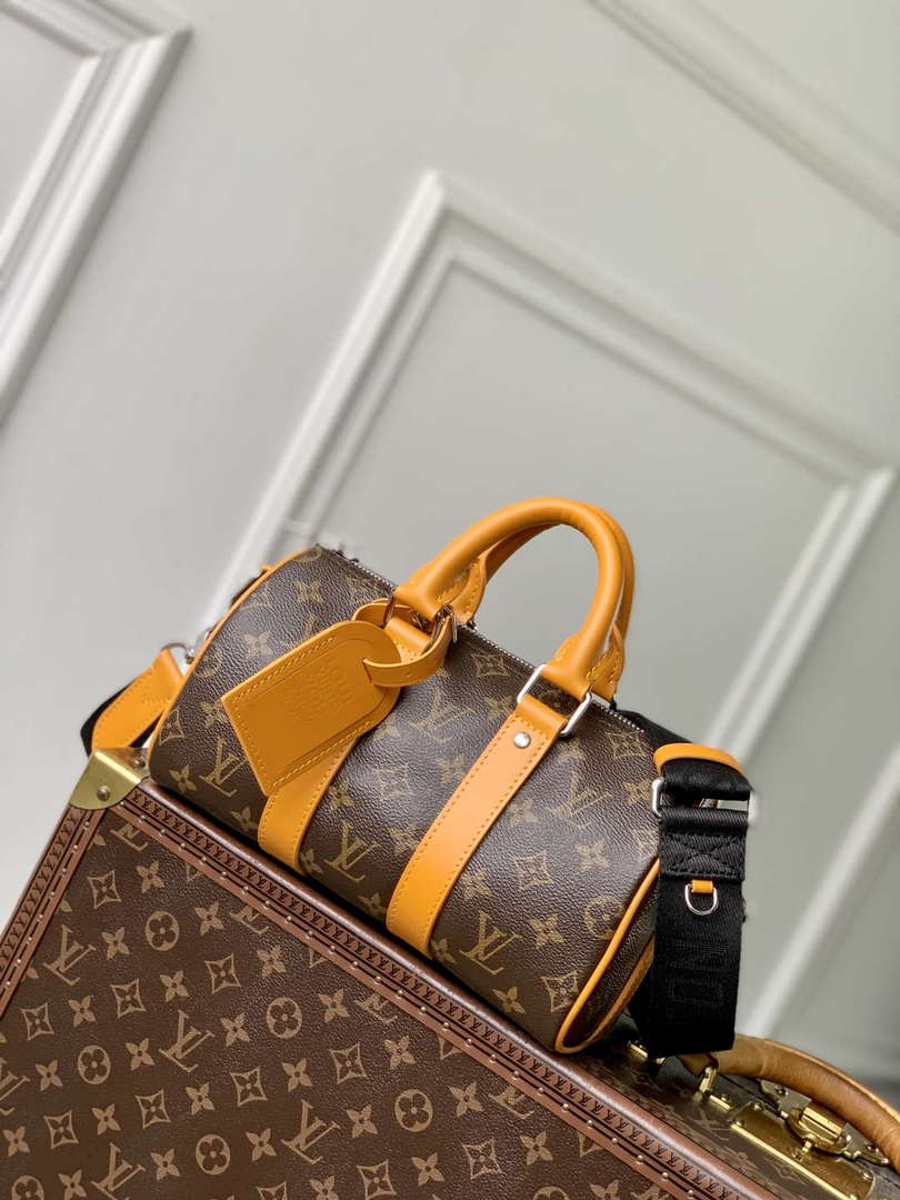 LV M12733 Louis Vuitton Keepall Bandouliere 25 Bag Safran Yellow
