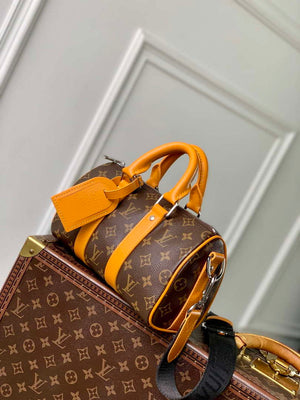 LV M12733 Louis Vuitton Keepall Bandouliere 25 Bag Safran Yellow - Default Title - View 2