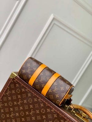 LV M12733 Louis Vuitton Keepall Bandouliere 25 Bag Safran Yellow - Default Title - View 4