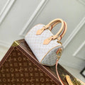 LV M12747 Speedy Bandouliere 20 Bag Mastic Cream