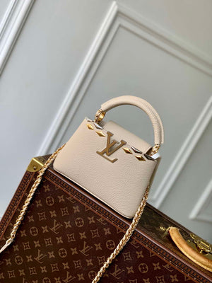 LV M12751 Louis Vuitton Capucines Mini Bag Apricot - Default Title - View 1