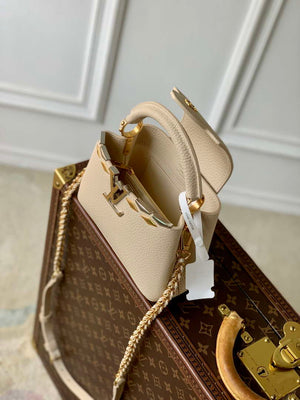 LV M12751 Louis Vuitton Capucines Mini Bag Apricot - Default Title - View 10
