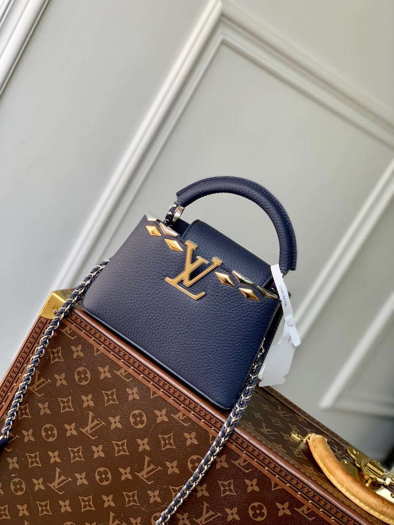 LV M12751 Louis Vuitton Capucines Mini Bag Blue - Default Title - View 1