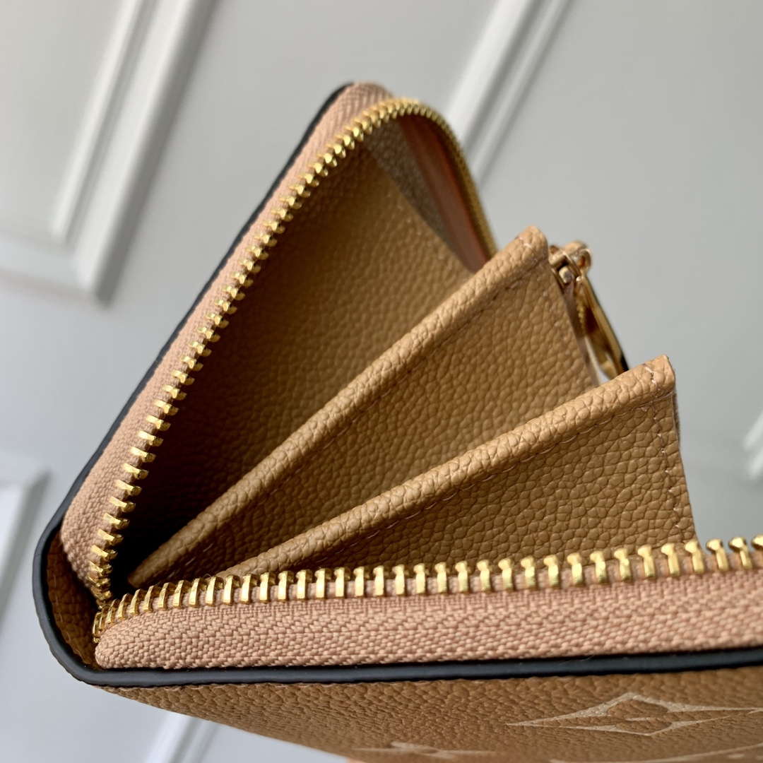 LV M12755 Louis Vuitton Zippy Wallet Sunrise Aquarelle Tan