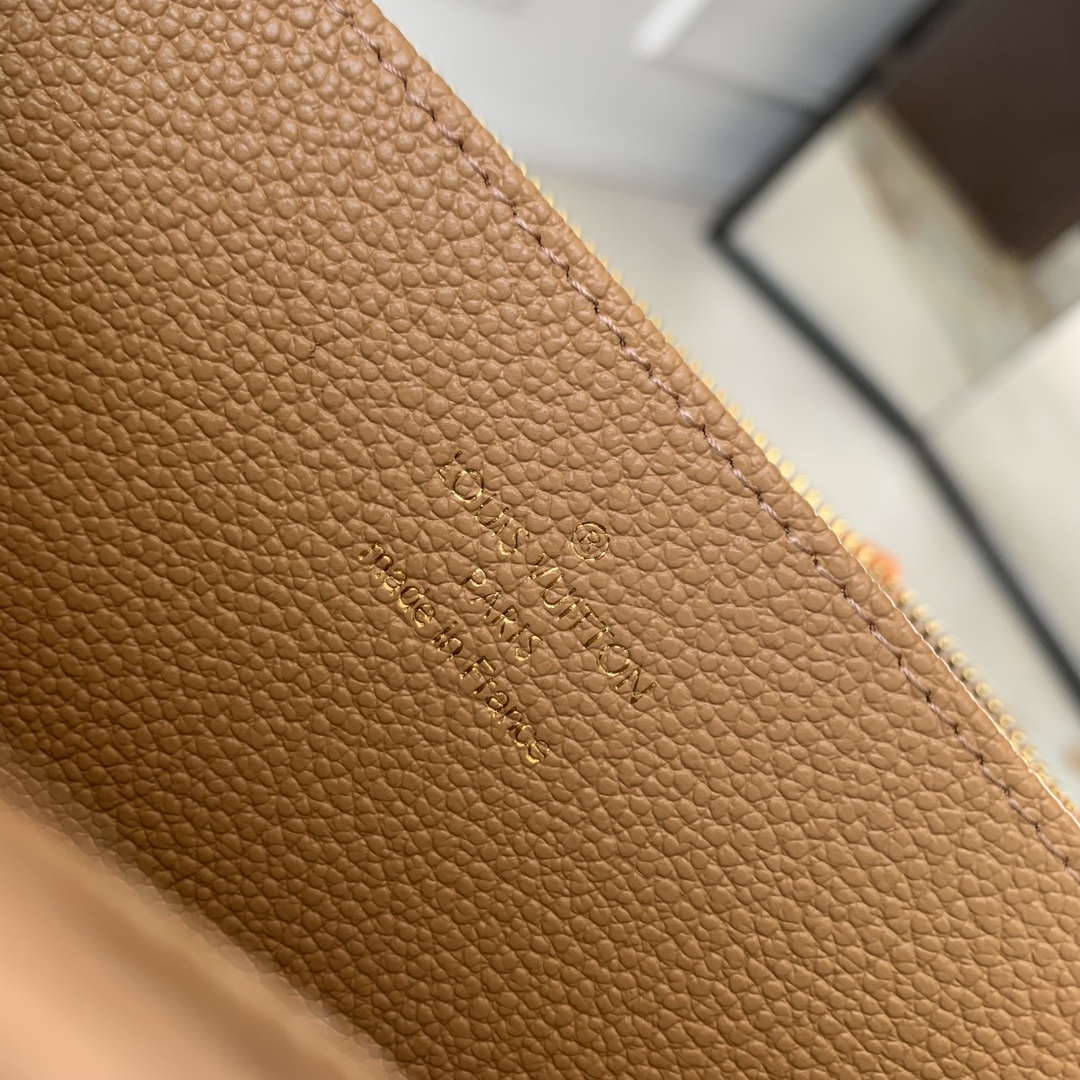 LV M12755 Louis Vuitton Zippy Wallet Sunrise Aquarelle Tan