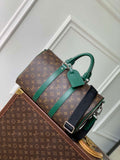 LV M12765 Louis Vuitton Keepall Bandouliere 35 Monogram Green