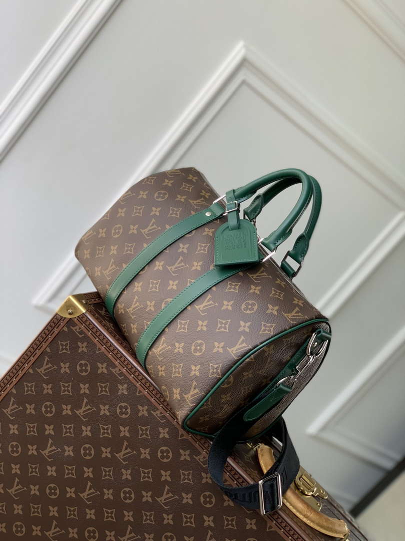 LV M12765 Louis Vuitton Keepall Bandouliere 35 Monogram Green - Default Title - View 2