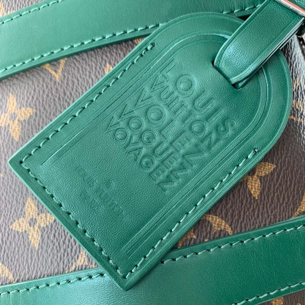 LV M12765 Louis Vuitton Keepall Bandouliere 35 Monogram Green