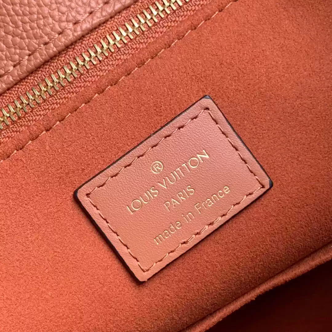 LV M12775 Louis Vuitton OnTheGo MM Bag Monogram Empreinte Brown - Default Title - View 8