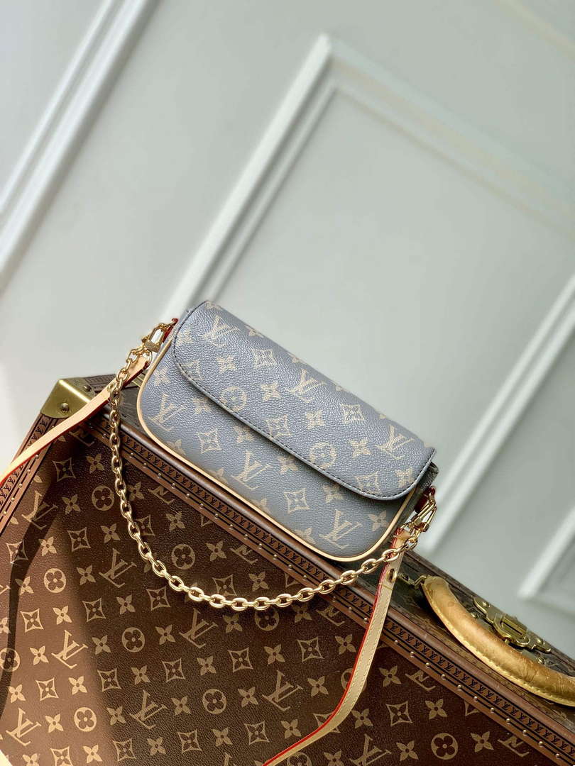LV M12778 Louis Vuitton Wallet on Chain Ivy Bag Trianon Gray - Default Title - View 1