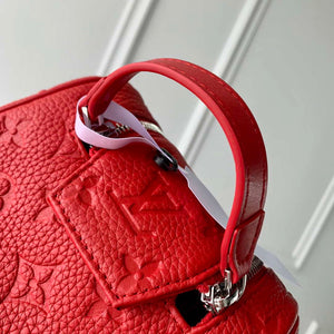 LV M12863 Louis Vuitton Locker Dopp Kit Monogram Taurillon Red - Default Title - View 6