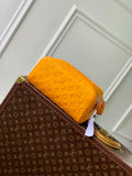 LV M12863 Louis Vuitton Locker Dopp Kit Monogram Taurillon Yellow