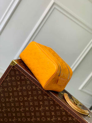 LV M12863 Louis Vuitton Locker Dopp Kit Monogram Taurillon Yellow - Default Title - View 2