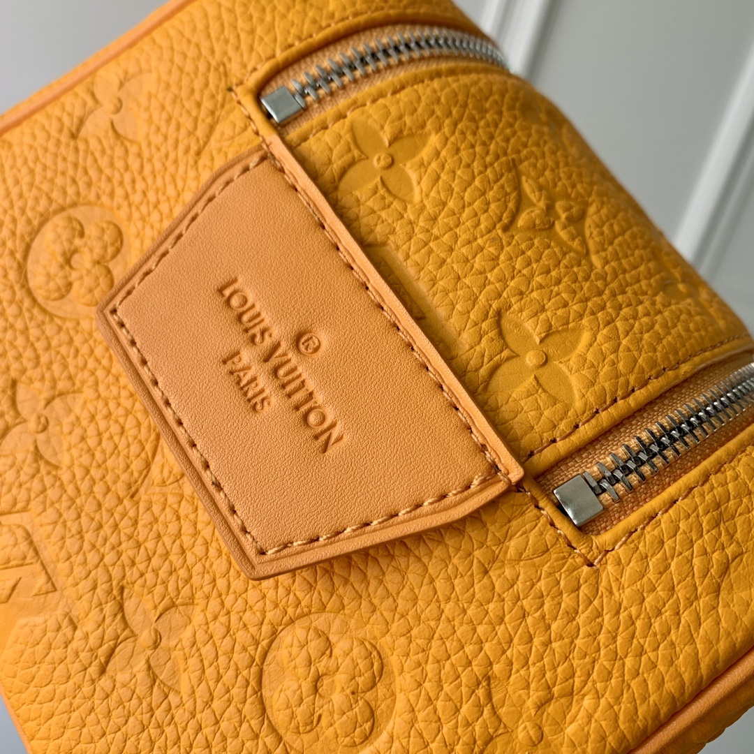 LV M12863 Louis Vuitton Locker Dopp Kit Monogram Taurillon Yellow - Default Title - View 5