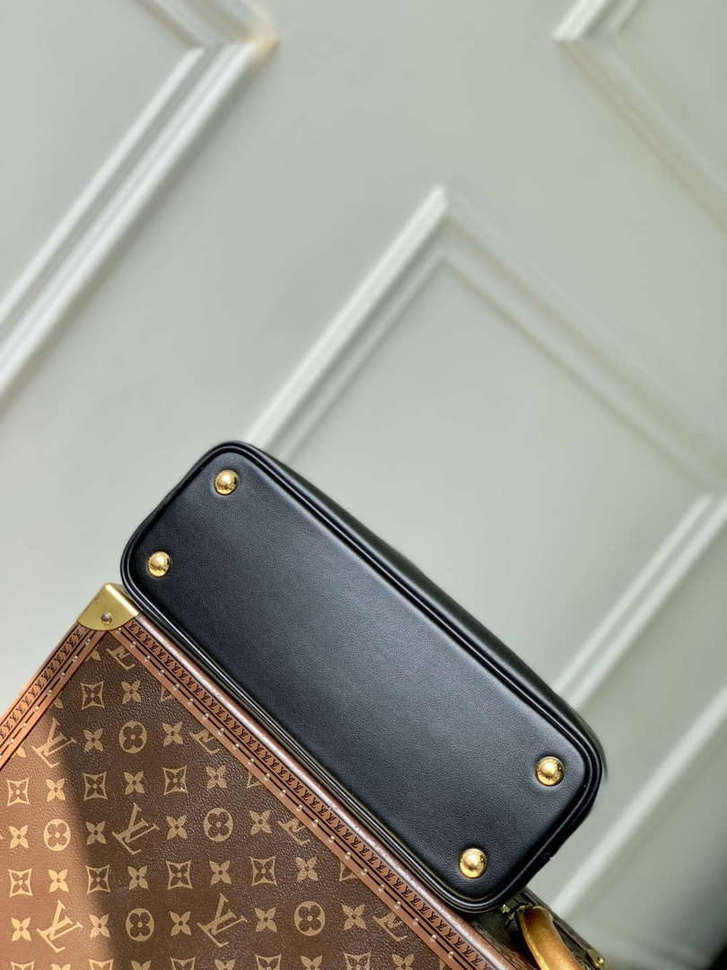 LV M12924 Louis Vuitton Capucines MM Souple Bag Black