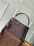 LV M12927 Louis Vuitton Capucines MM Souple Bag Chocolate Brown