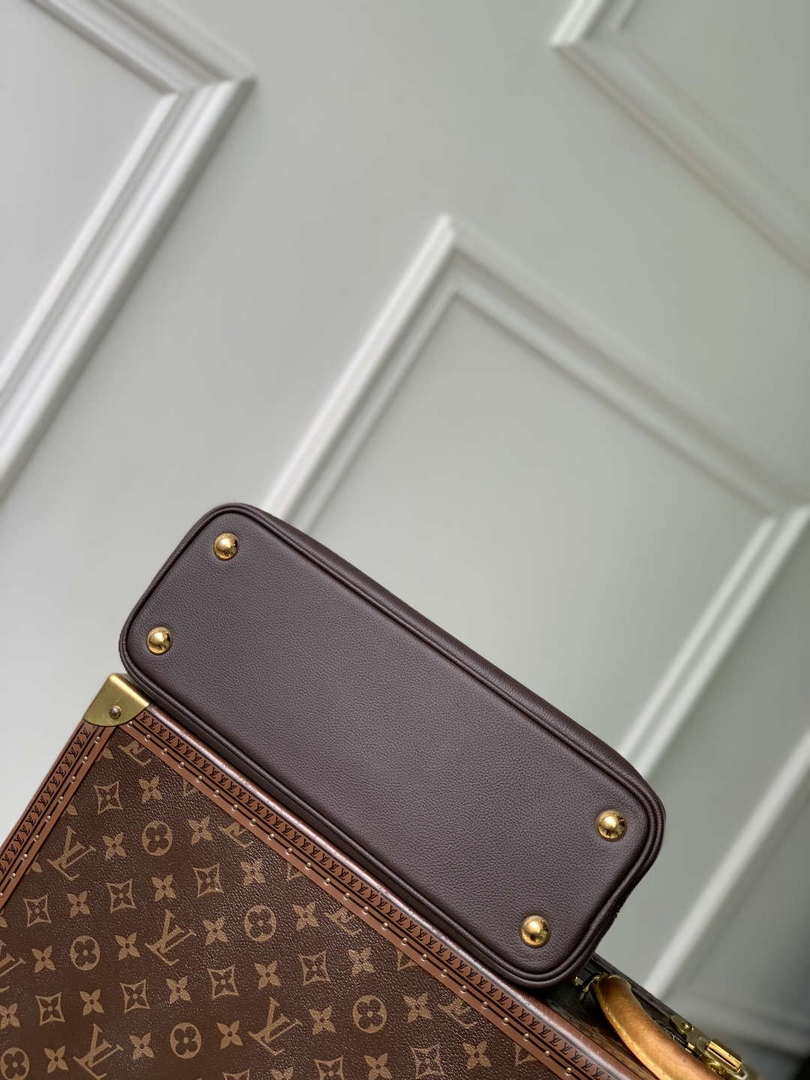 LV M12927 Louis Vuitton Capucines MM Souple Bag Chocolate Brown