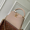 LV M12935 Louis Vuitton Capucines BB Handbag Galet Gray