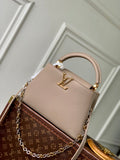 LV M12935 Louis Vuitton Capucines BB Handbag Galet Gray