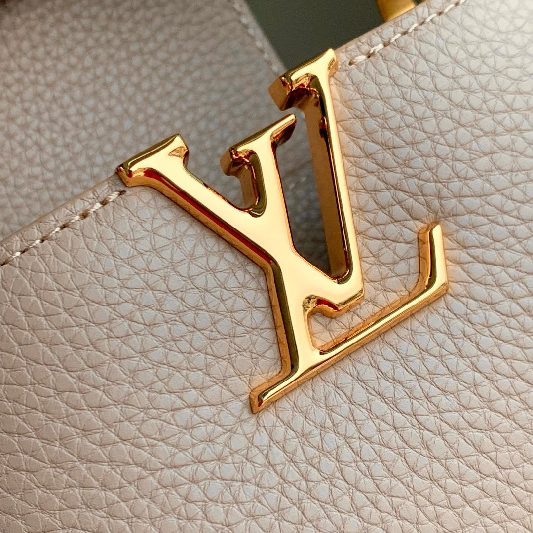 LV M12935 Louis Vuitton Capucines BB Handbag Galet Gray