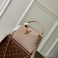 LV M12935 Louis Vuitton Capucines Mini Handbag Galet Gray