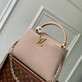 LV M12935 Louis Vuitton Capucines MM Handbag Galet Gray