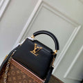 LV M12936 Louis Vuitton Capucines Mini Handbag Black