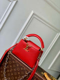 LV M12936 Louis Vuitton Capucines Mini Handbag Red