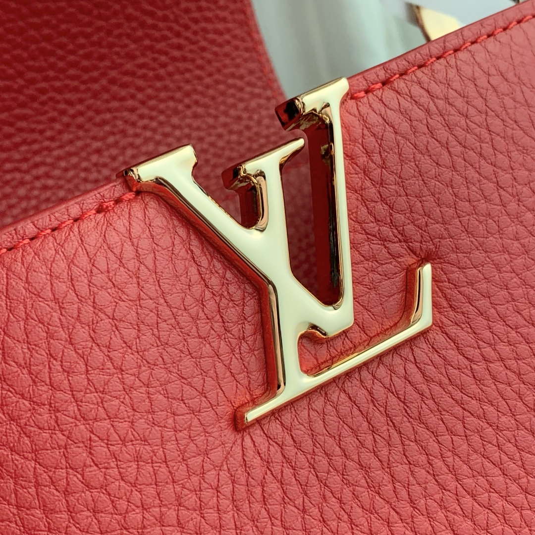 LV M12936 Louis Vuitton Capucines Mini Handbag Red