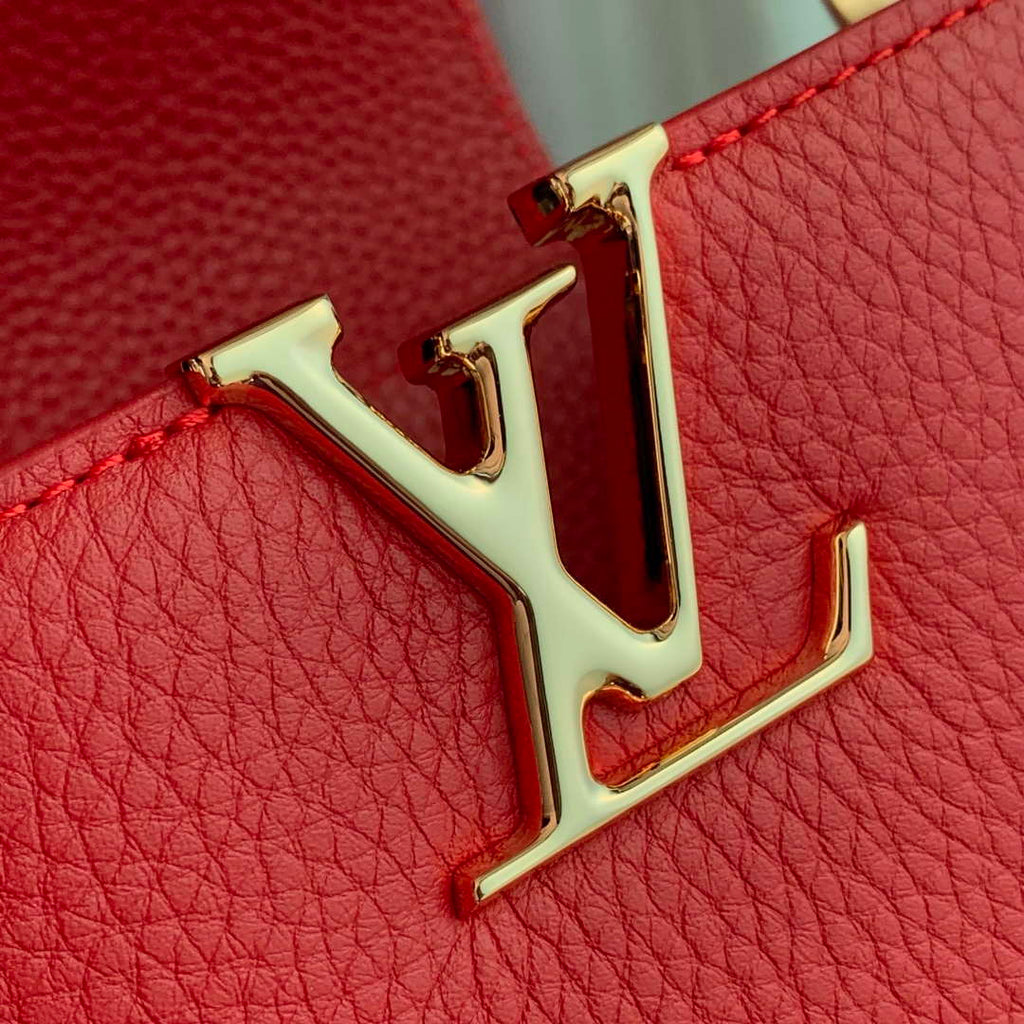 LV M12936 Louis Vuitton Capucines MM Handbag Red