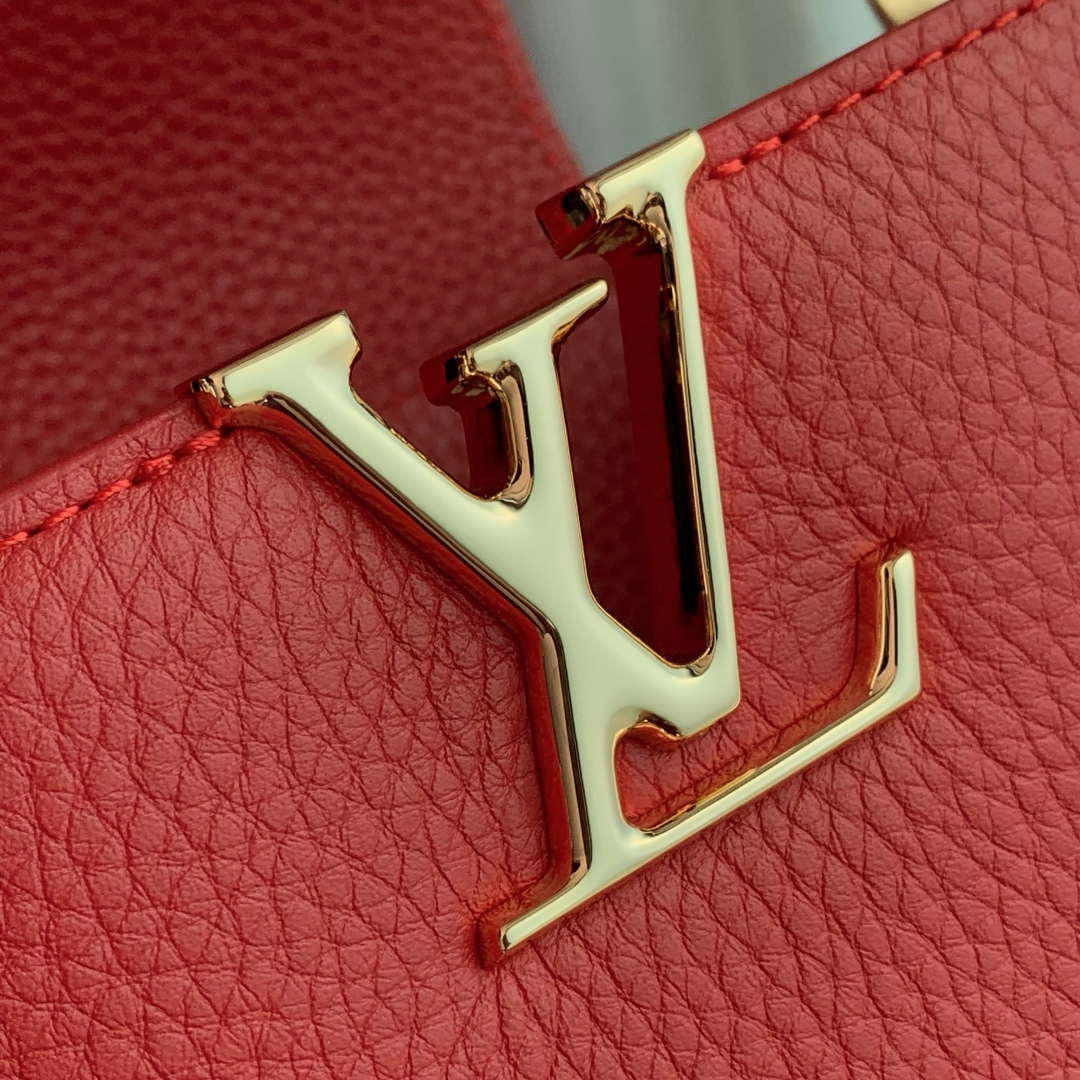 LV M12936 Louis Vuitton Capucines MM Handbag Red