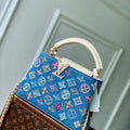 LV M12947 Louis Vuitton Capucines BB Bag Denim Blue/Cream