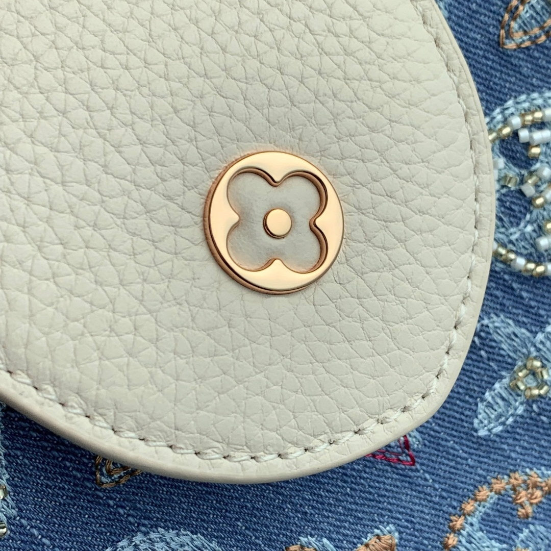 LV M12947 Louis Vuitton Capucines Mini Bag Denim Blue/Cream