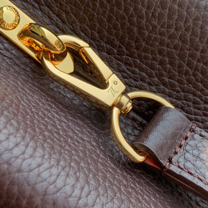 LV M12952 Louis Vuitton Capucines BB Bag Taurillon leather Chocolate Brown - Default Title - View 7
