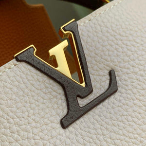LV M12956 Louis Vuitton Capucines BB Bag Taurillon leather Galet Gray - Default Title - View 6