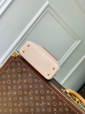 LV M12956 Louis Vuitton Capucines Mini Bag Taurillon leather Galet Gray - Default Title - View 4