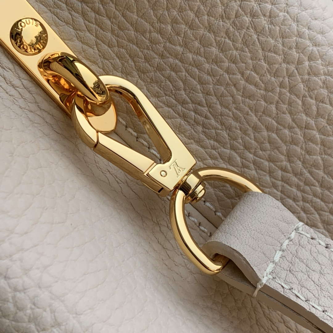 LV M12956 Louis Vuitton Capucines Mini Bag Taurillon leather Galet Gray - Default Title - View 7