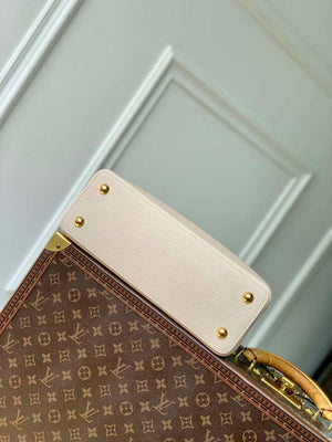 LV M12956 Louis Vuitton Capucines MM Bag Taurillon leather Galet Gray - Default Title - View 4