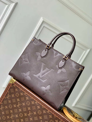 LV M12967 Louis Vuitton OnTheGo MM Handbag Chocolate Brown - Default Title - View 3